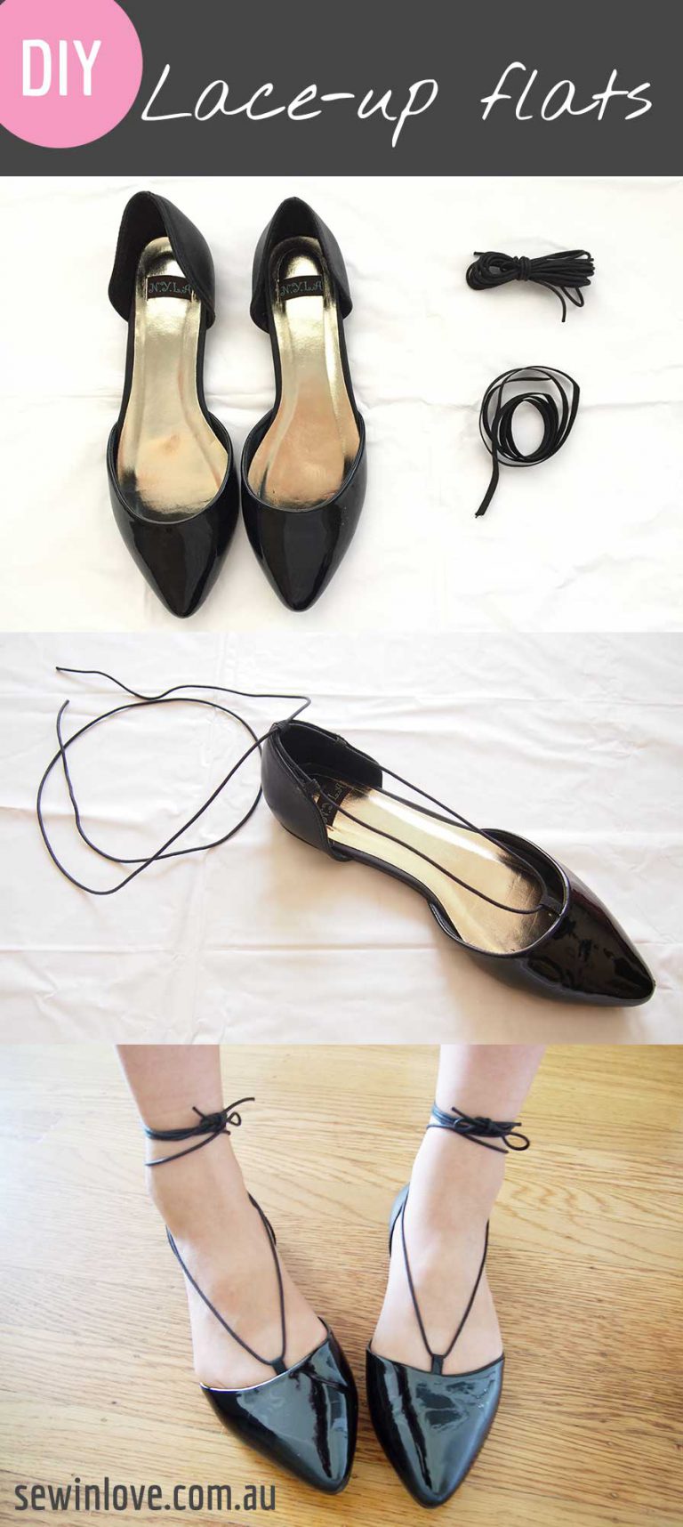 How to make your own lace-up flats - Sew in Love