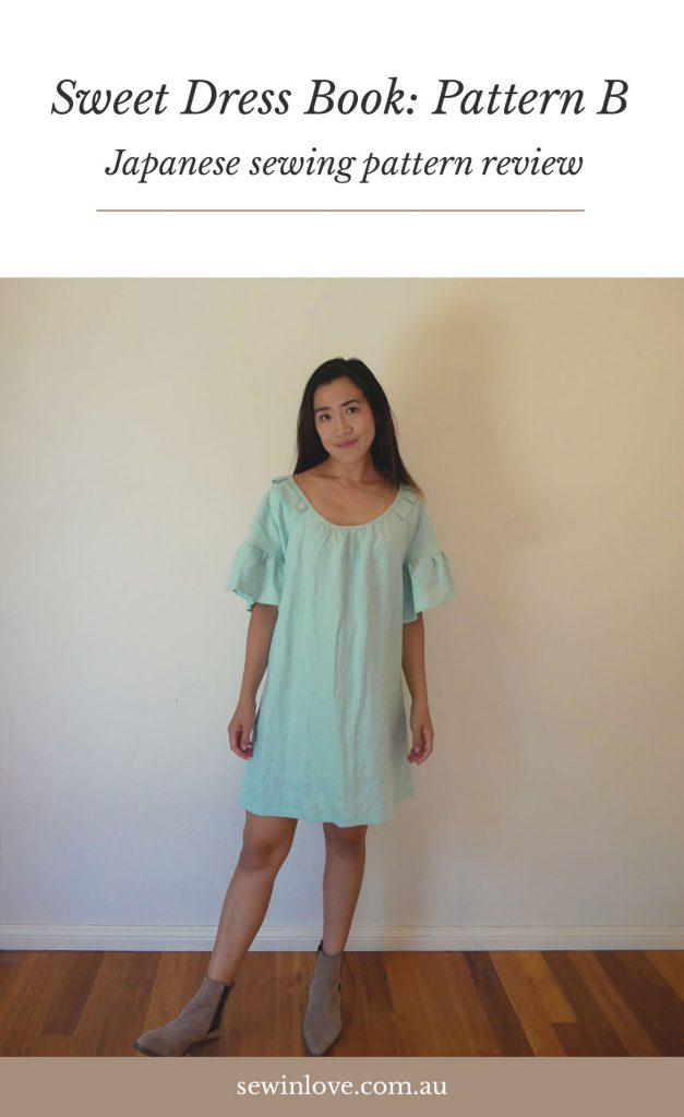 Simple Linen Dress from Japanese Sewing Pattern: Sweet Dress Book - Sew ...