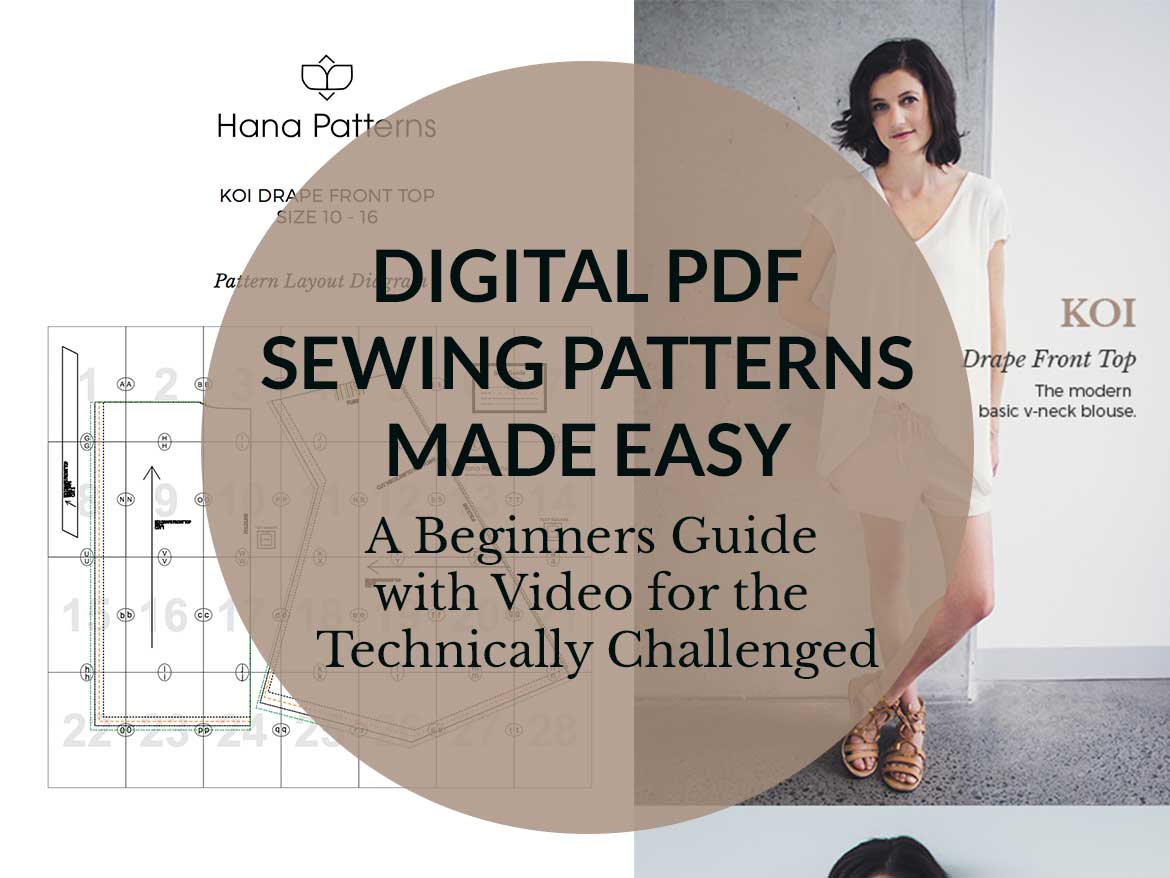 PDF Sewing Patterns  Using Downloadable Patterns