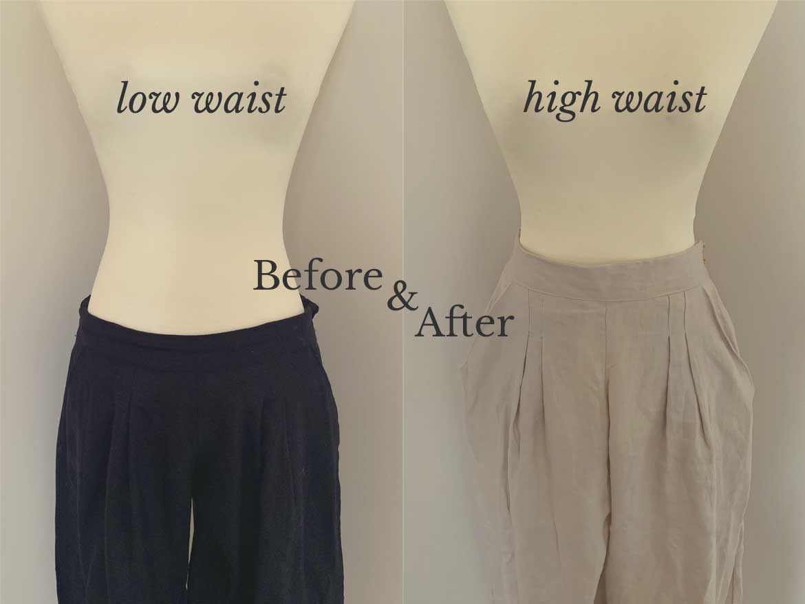 PDF Elastic Waist Pants Sewing Pattern Wide Leg Trousers Sewing